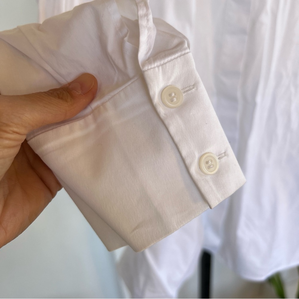 Cos White Button Down Blouse - Medium - image 6